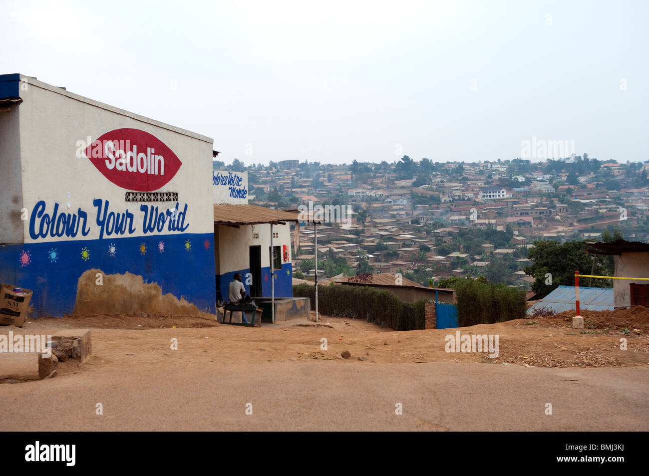 streets in Kigali, capital of Rwanda Stock Photo