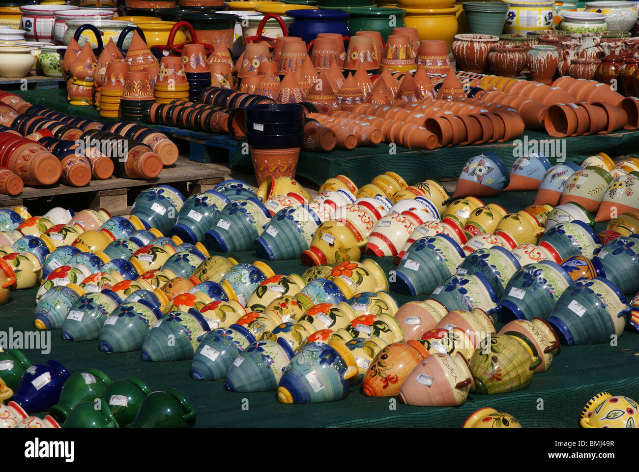 Typical pottery. Peñiscola. Province of Castllon. Valencian Community. Spain Stock Photo Alamy