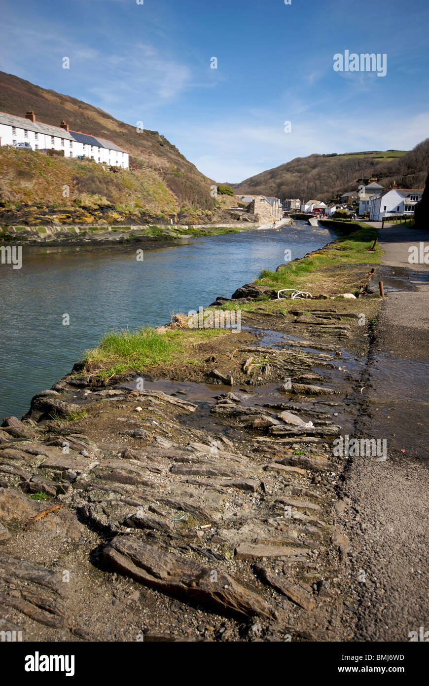 Boscastle Cornwall UK National Trust Harbor Harbour Stock Photo Alamy