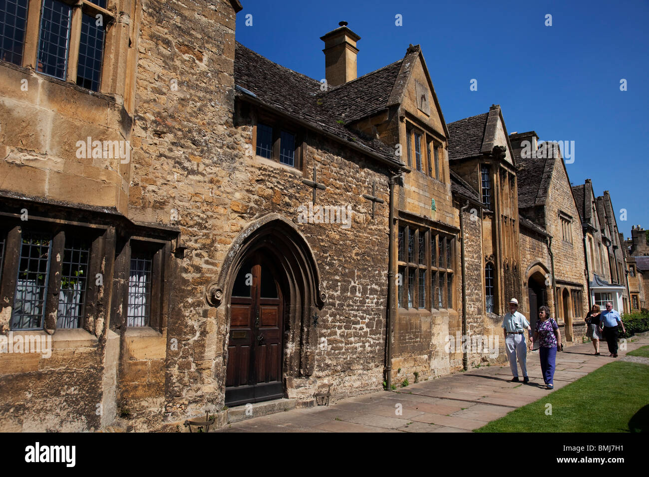 Local stone buildings in Chipping Campden.The Cotswolds, Gloucestershire, UK. Stock Photo