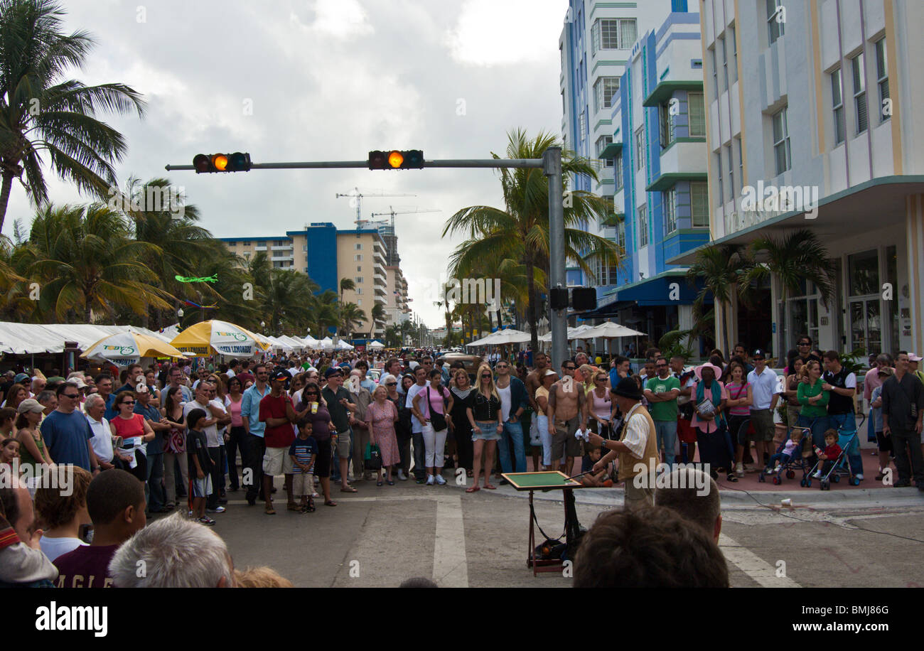 Miami Art deco festival Stock Photo Alamy