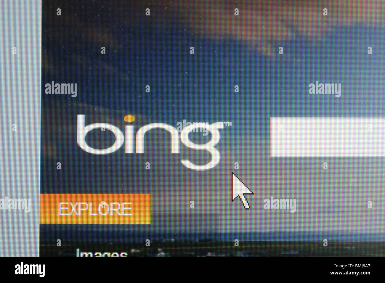 bing search engine computer screen shot Stock Photo Alamy