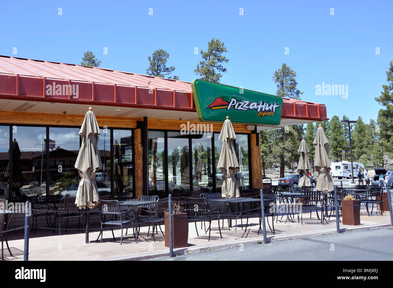 Pizza Hut restaurant in Grand Canyon town, Arizona, USA Stock Photo Alamy