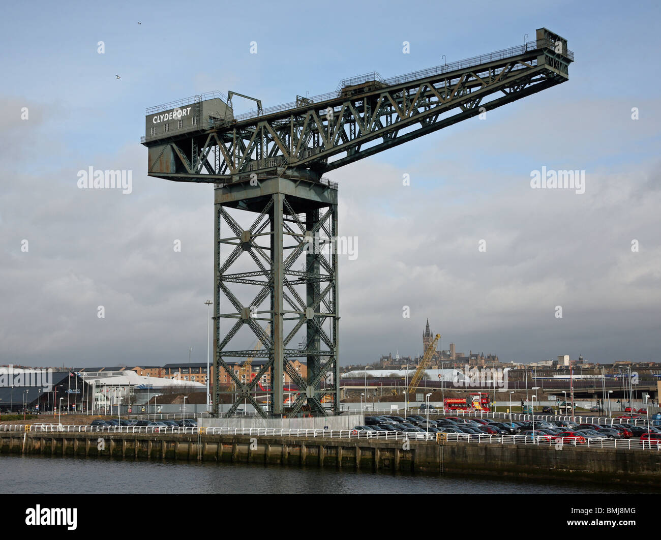 The Stobcross Crane or Finnieston Crane Clydebank Clydeside Clyde Glasgow Scotland Stock Photo