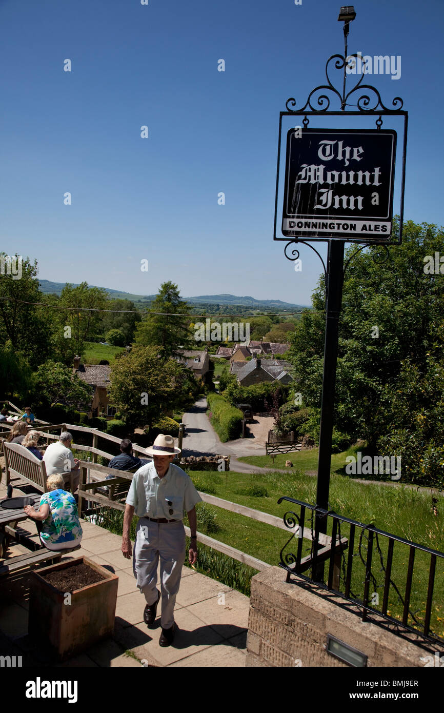 The Mount Inn at Stanton looking out over the landscape of The