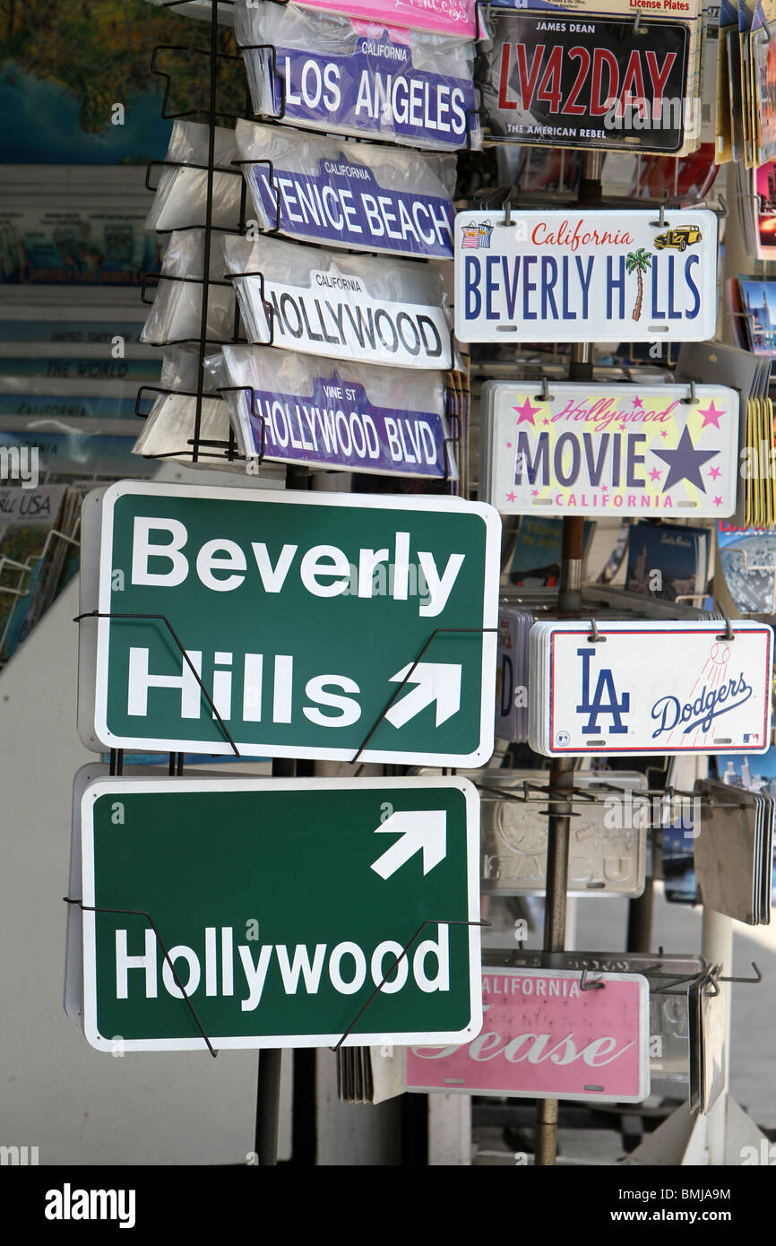 Souvenirs at a Hollywood Gift shop Stock Photo Alamy