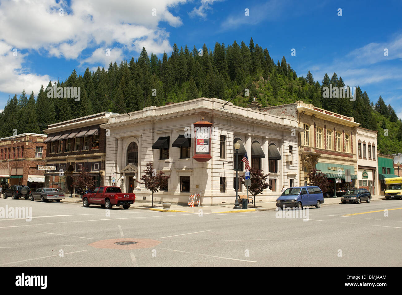 Historic Wallace Idaho Main Street. USA Stock Photo Alamy