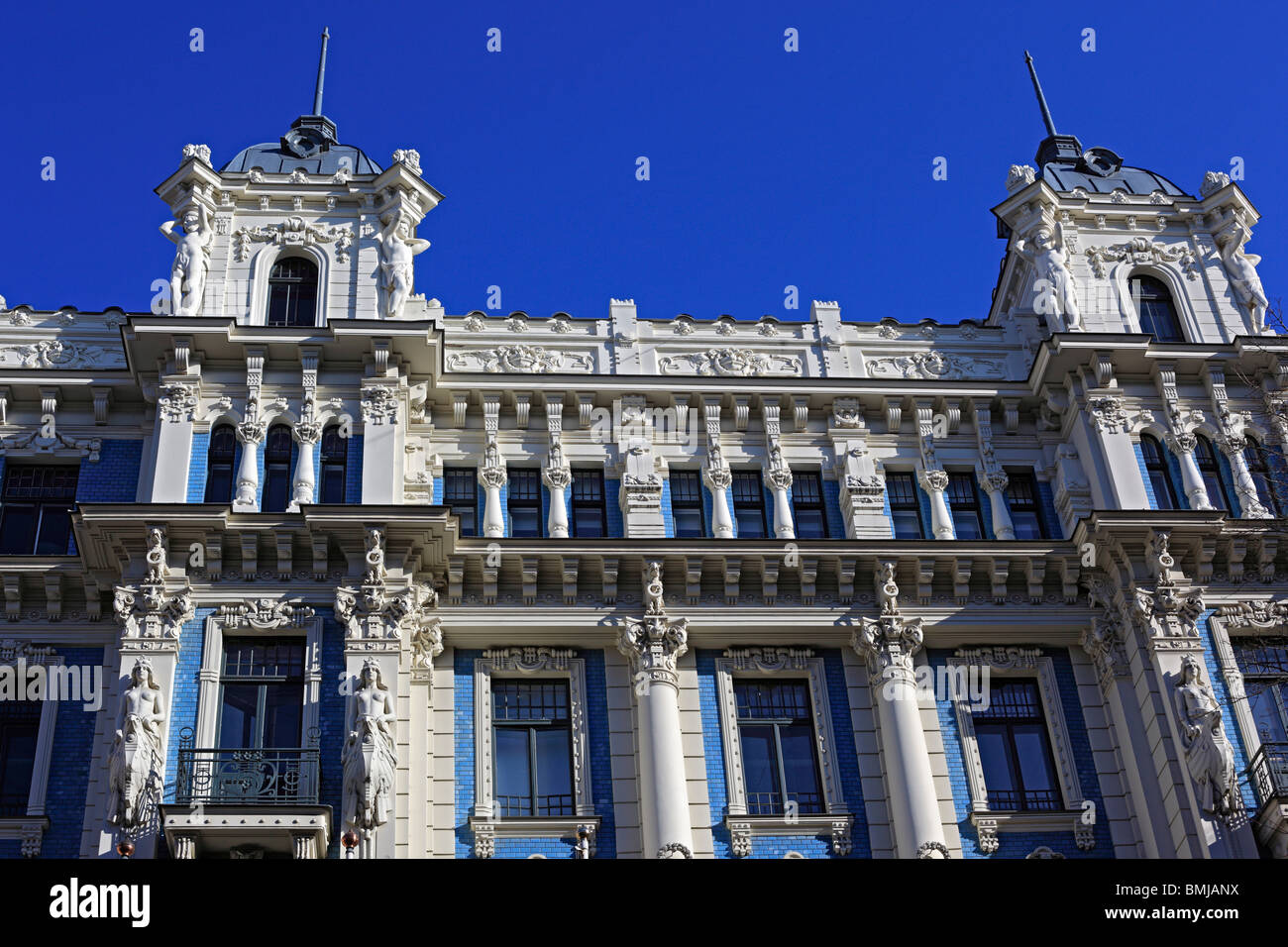 Art Nouveau house, Riga, Latvia Stock Photo