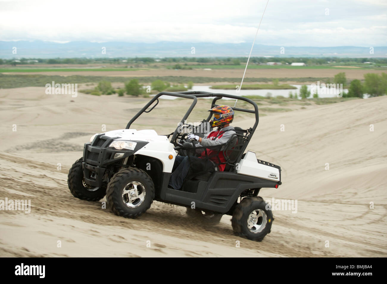 Dune buggies, quad bikes, ATCs and dirt bikes, ride through sand dunes