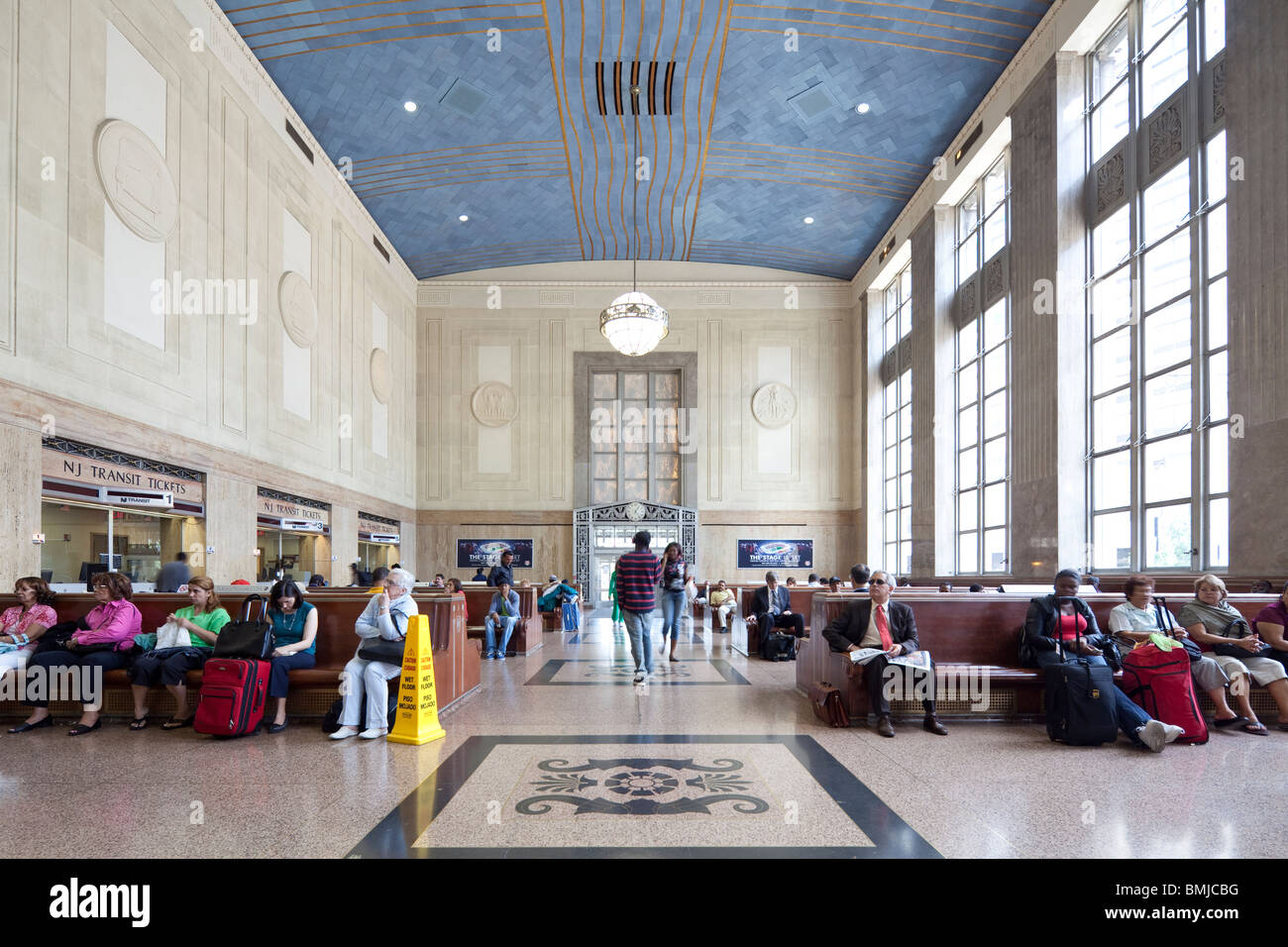 waiting room of Pennsylvania Station in Newark, New Jersey (also known as Newark  Penn Station Stock Photo - Alamy