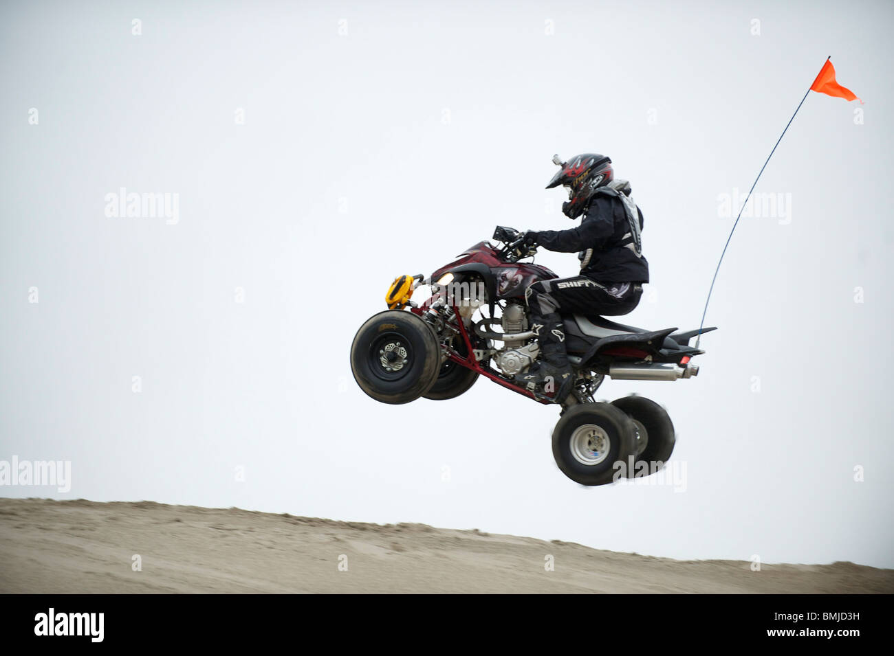 Dune buggies, quad bikes, ATCs and dirt bikes, ride through sand dunes