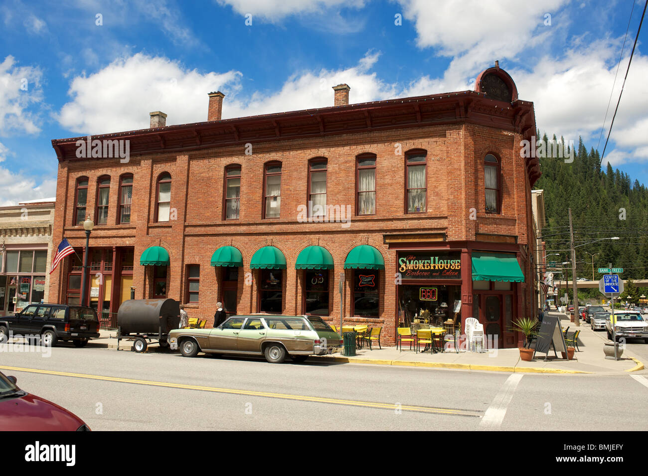 Historic Wallace Idaho Main Street. USA Stock Photo Alamy