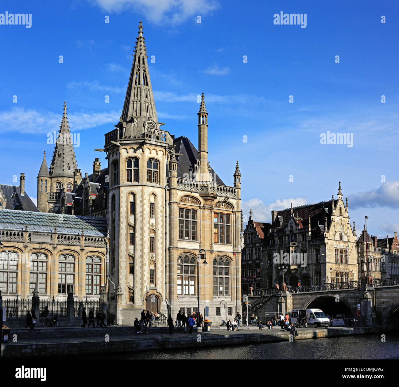 Old post office, Ghent, Belgium Stock Photo Alamy