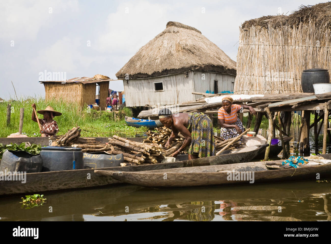 Ganvie - a village on the lake Ganvie - a village on the lake