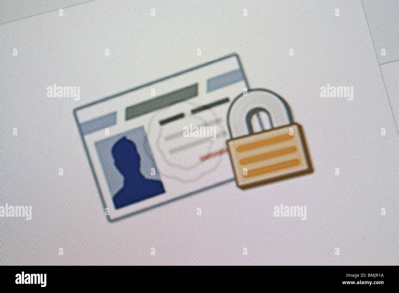 facebook privacy setting website social network Stock Photo