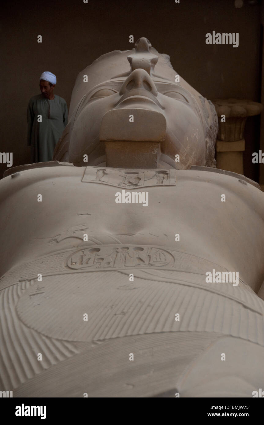 Egypt, Memphis (aka Menufer). Giant statue called The Colossus of