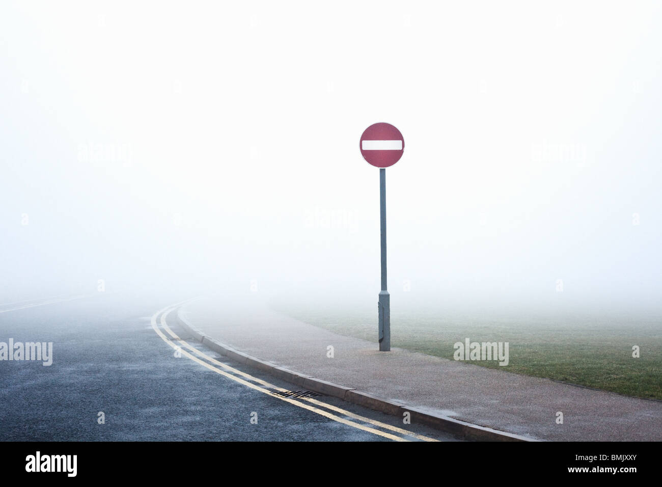 Road with no entry sign hi-res stock photography and images - Alamy