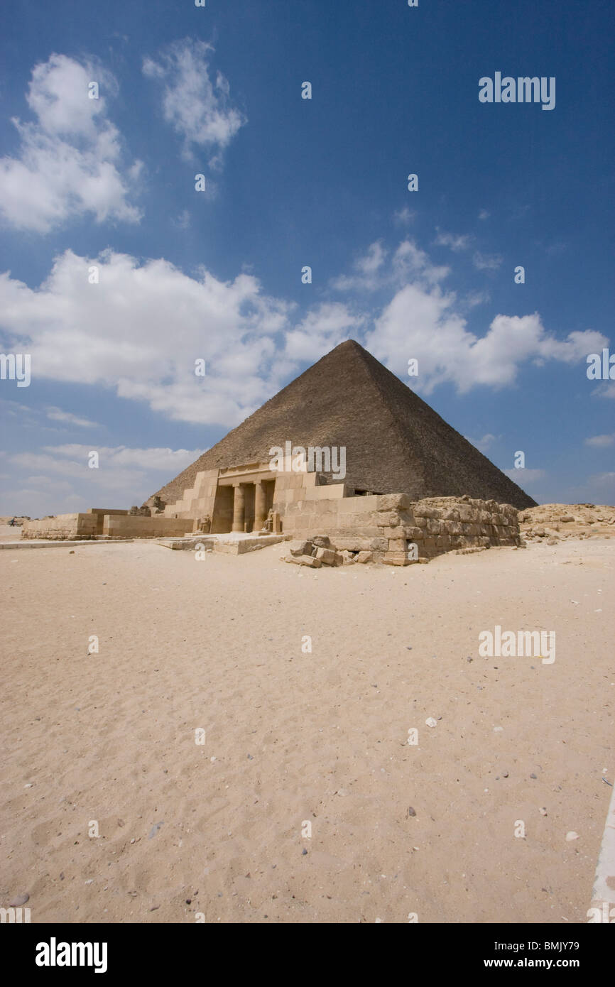 Great Pyramid of Khufu (Cheops), Giza, Al Jizah, Egypt Stock Photo