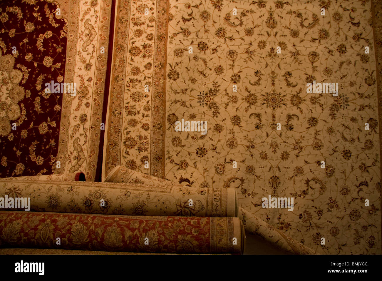 Carpet store, Saqqara, Al Jizah, Egypt Stock Photo Alamy