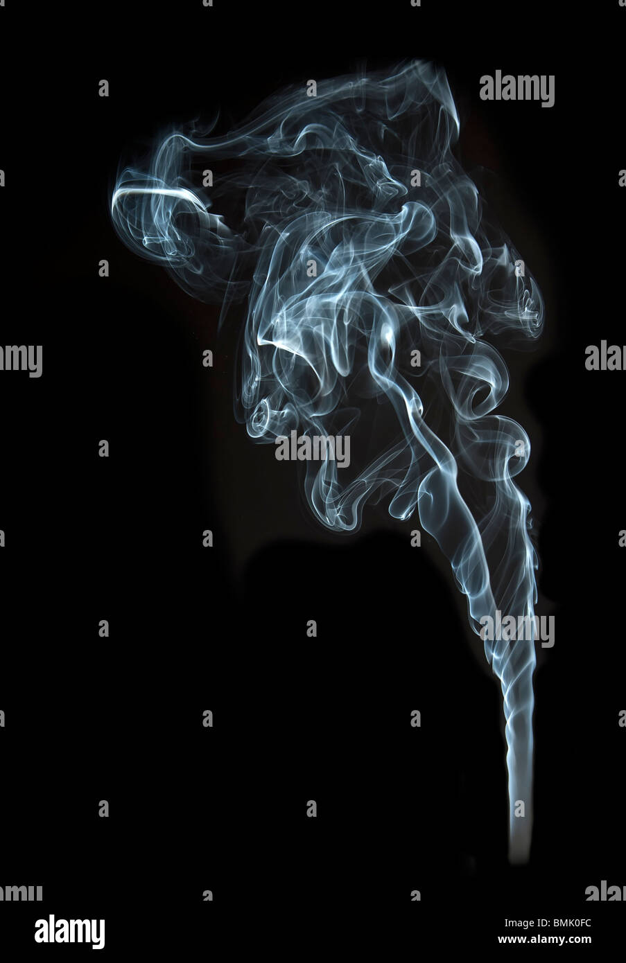 the abstract white smoke on black background Stock Photo - Alamy