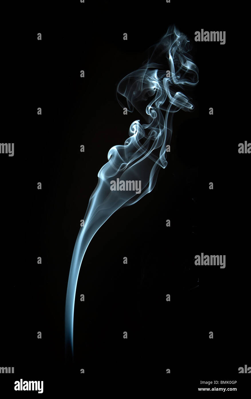 the abstract white smoke on black background Stock Photo - Alamy