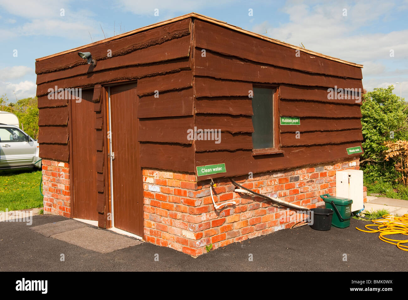 Toilet And Shower Block At Caravan Site Cl Stock Photo 29921302