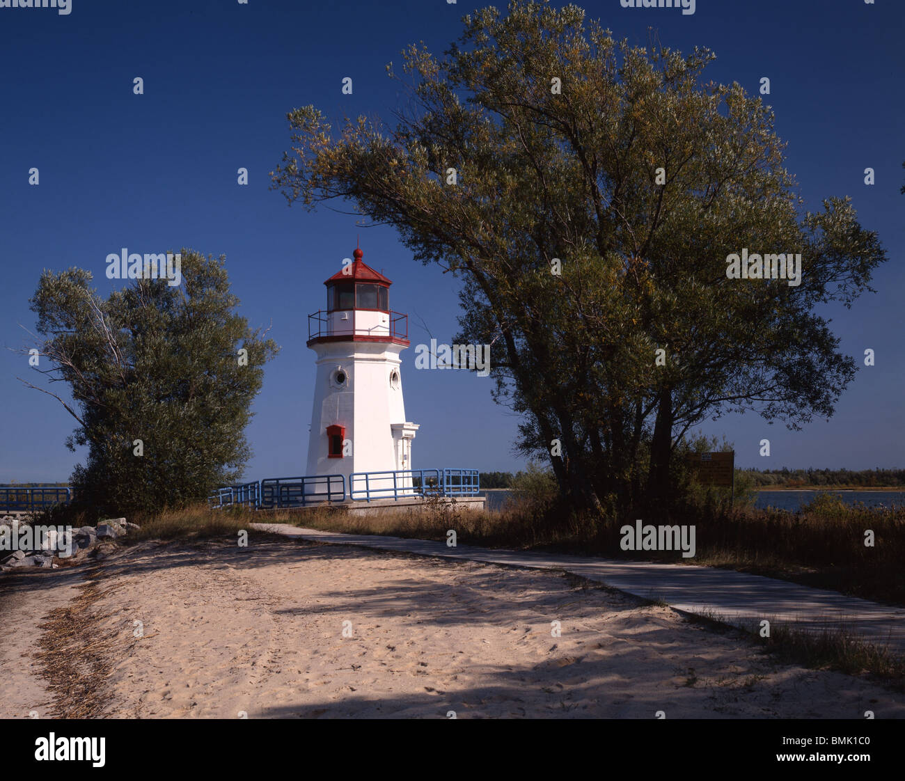 Cheboygan Range Lighthouse, MI Stock Photo Alamy