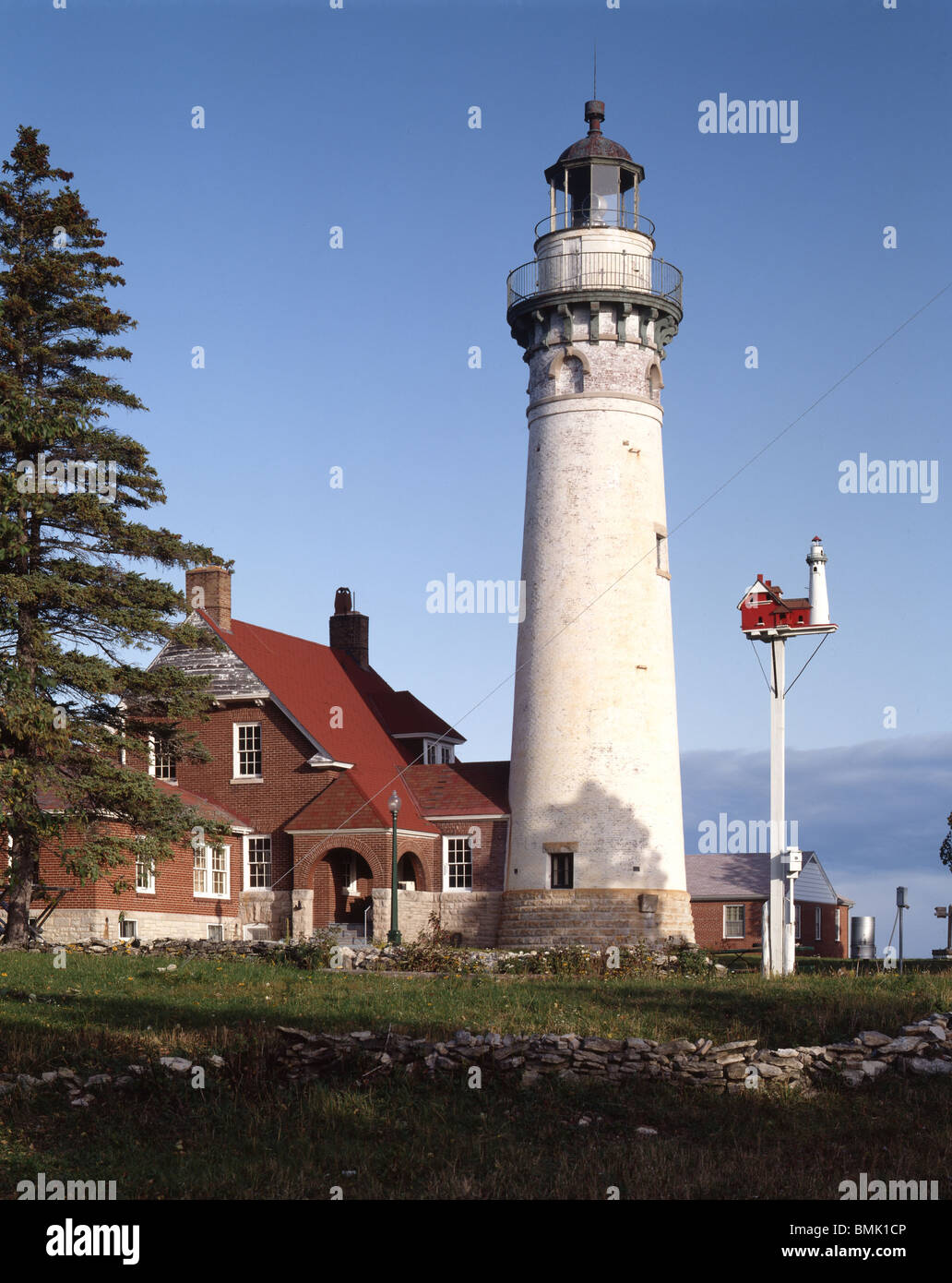 Seul Choix Lighthouse, MI Stock Photo