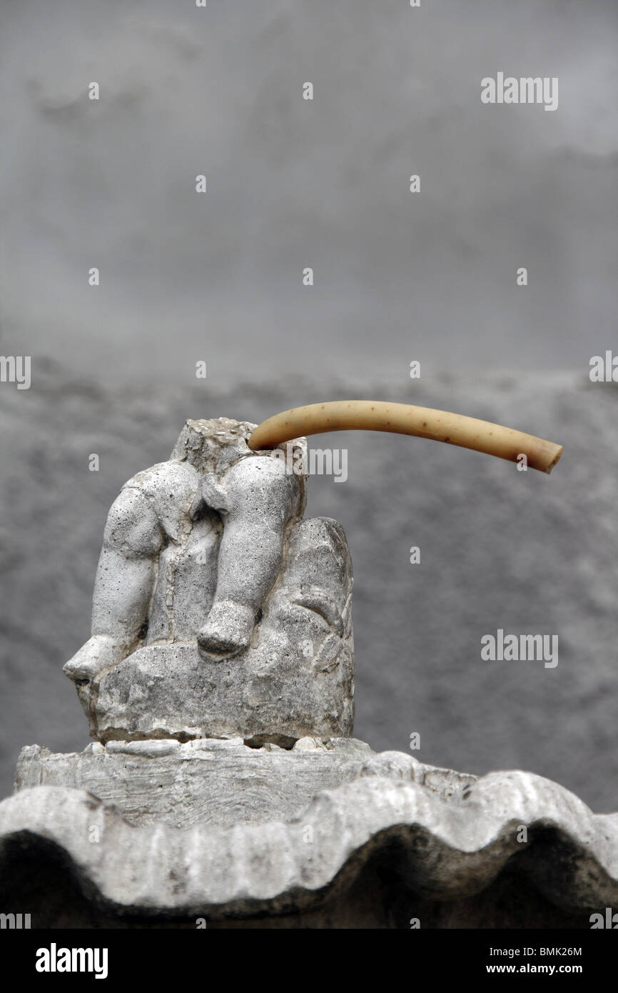 damaged statue in garden in rome, italy Stock Photo Alamy