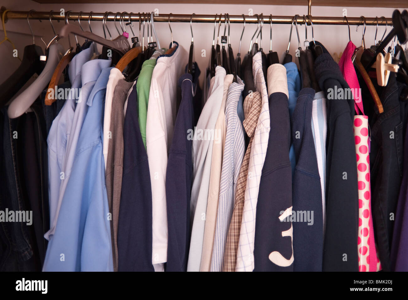 A Wardrobe Full Of Clothes Stock Photo 29922526 Alamy