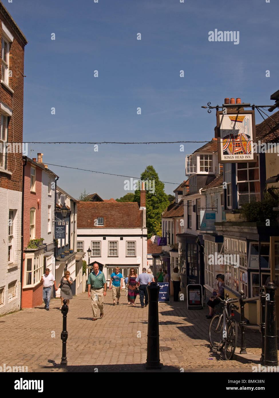 Quay Hill Lymington Hampshire England UK Stock Photo Alamy