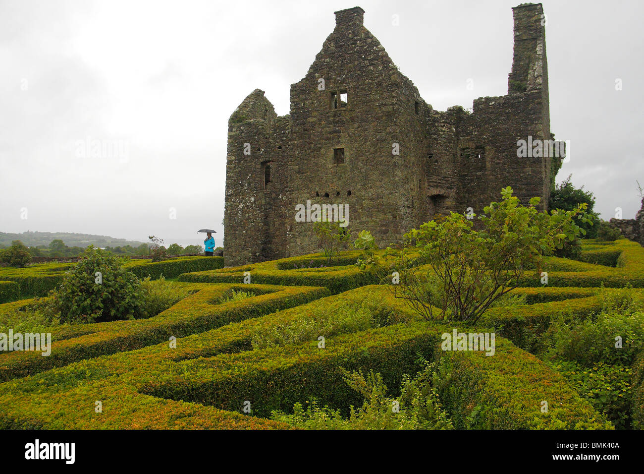 Tully Castle, Ireland Stock Photo