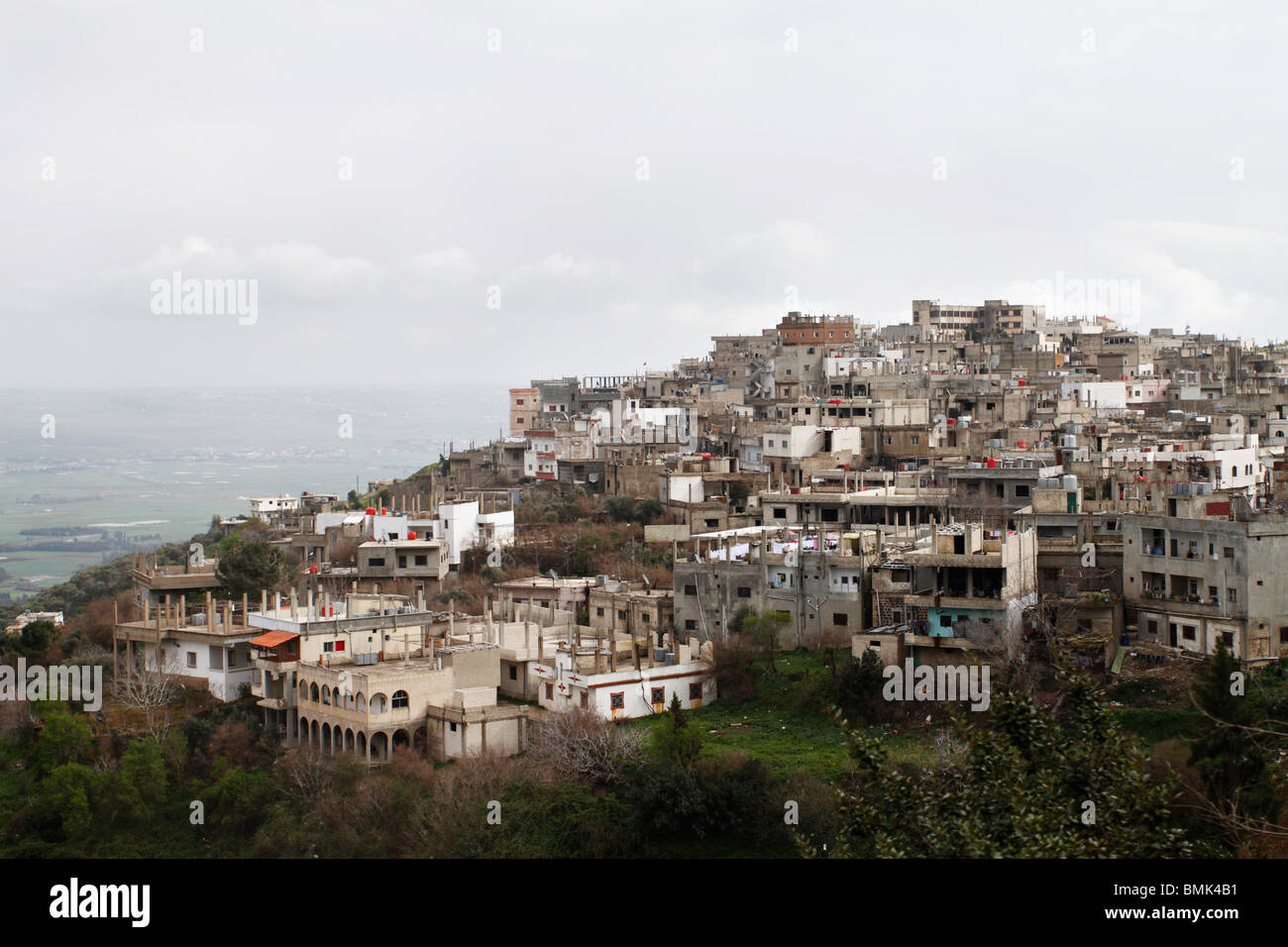 Hillside village in Homs, Syria Stock Photo