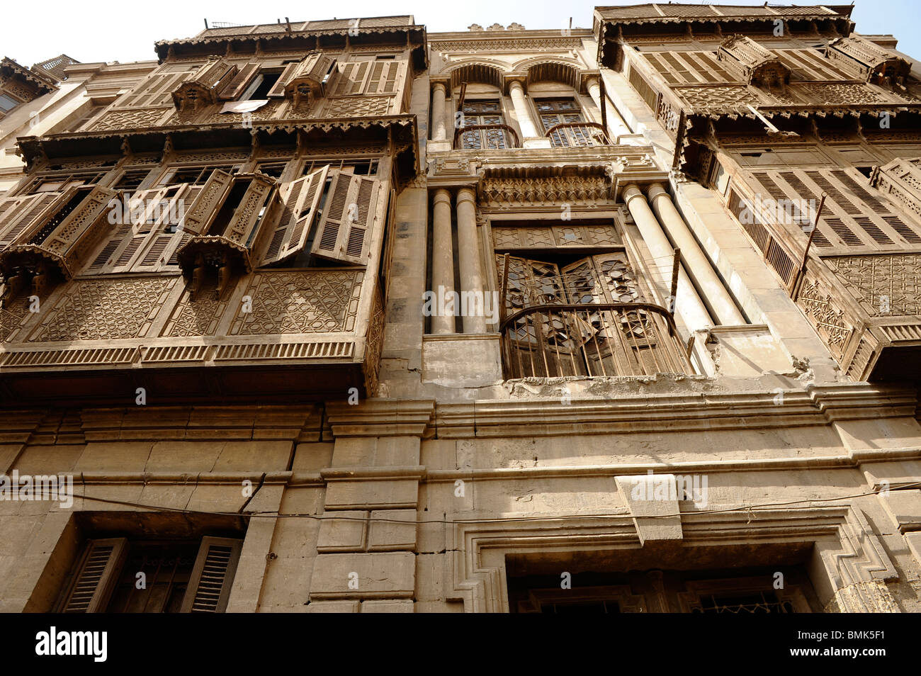 egyptian islamic architecture , islamic cairo , cairo , egypt Stock