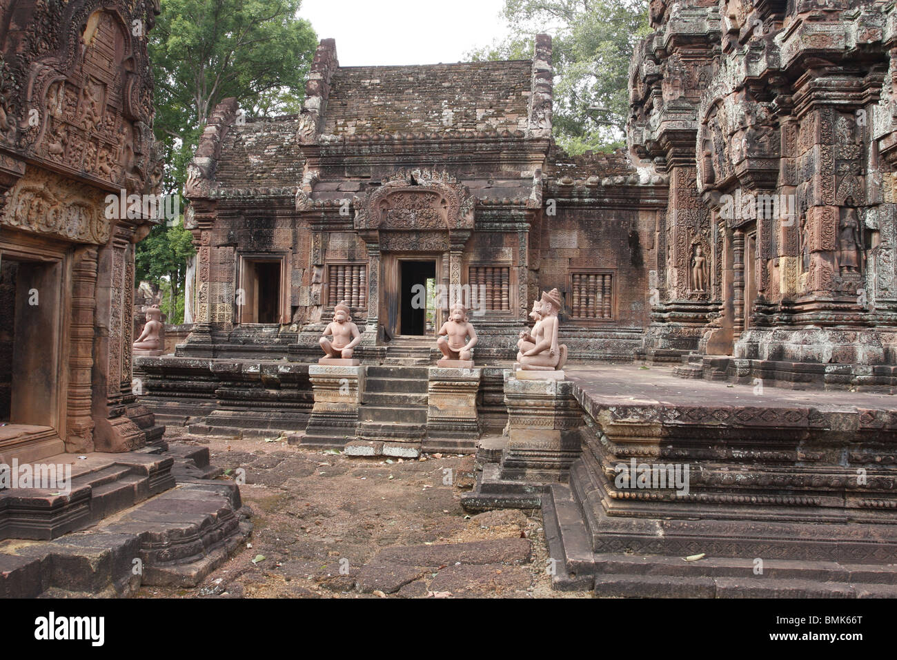 The inner sanctum at Banteay Srey, Angkor, Cambodia Stock Photo