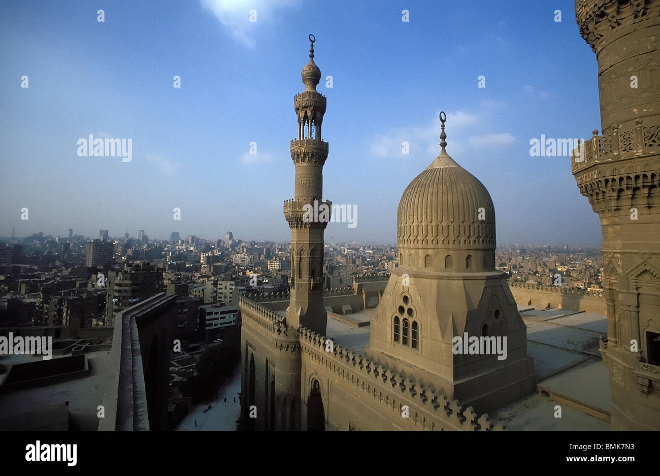 Minarets of the Al-Rifa'i Mosque , Cairo, Al Qahirah, Egypt Stock Photo