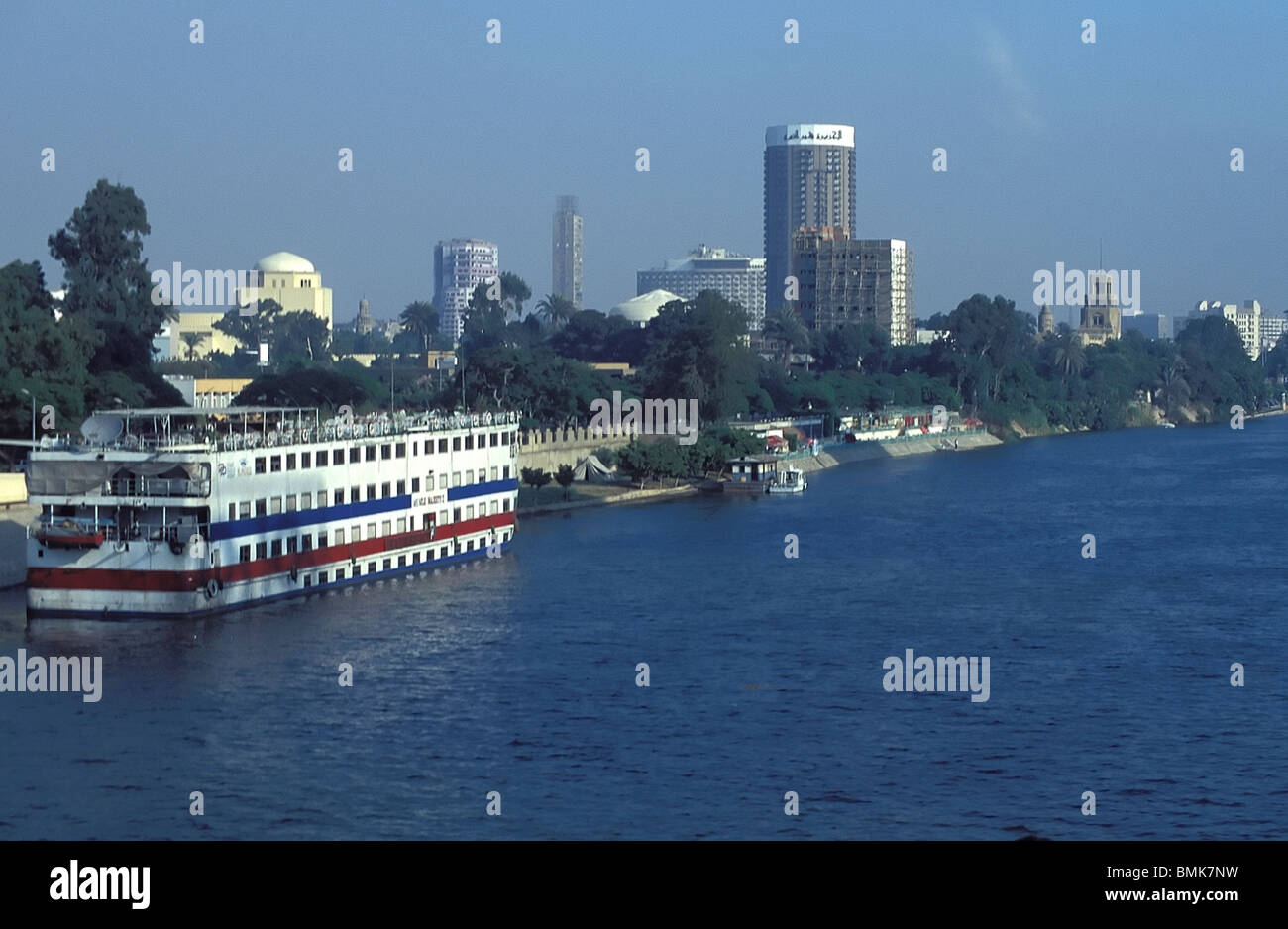 Cruise ship in the Nile River, Cairo, Al Qahirah, Egypt Stock Photo - Alamy