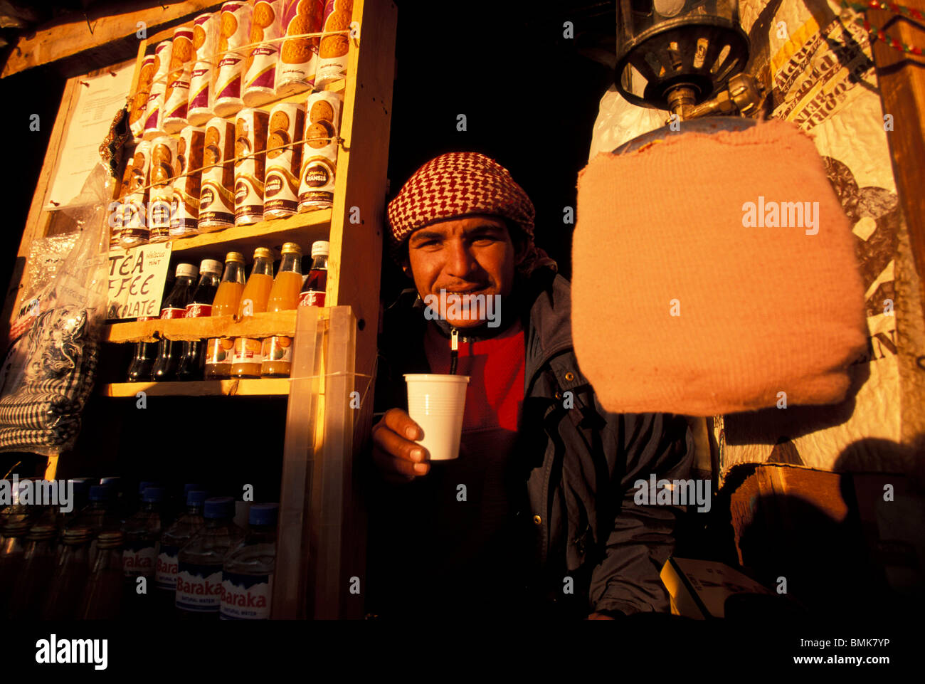 Africa, Egypt, Sinai, Mt. Sinai. Coffee seller Stock Photo Alamy