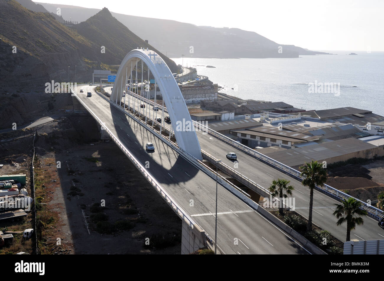 Highway bridge in Las Palmas de Gran Canaria, Spain Stock Photo - Alamy