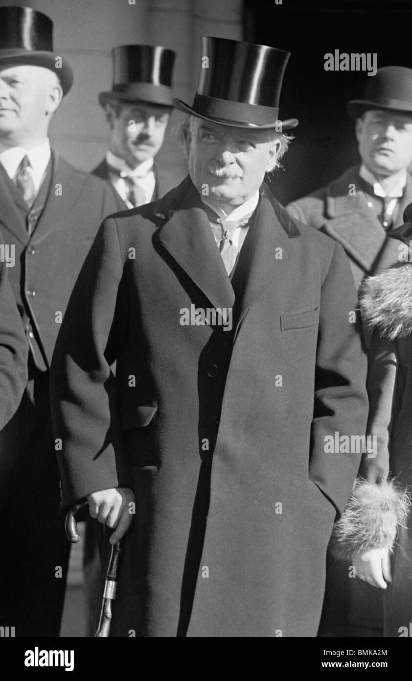Vintage 1920s photo of David Lloyd George (1863 - 1945) - Liberal statesman and Prime Minister of the UK from 1916 - 1922. Stock Photo