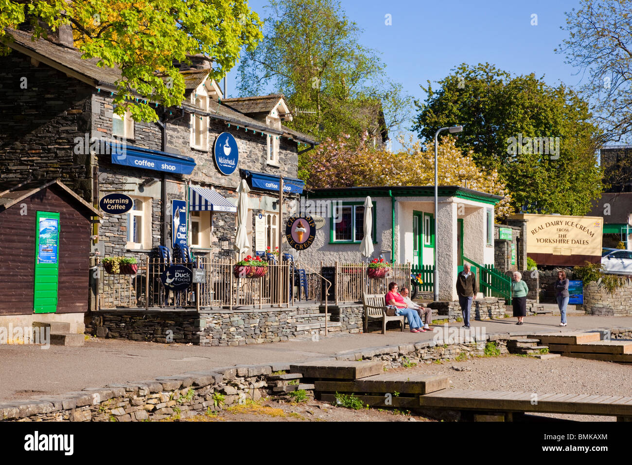 Waterhead Coffee Shop on Lake Windermere at Ambleside The Lake District