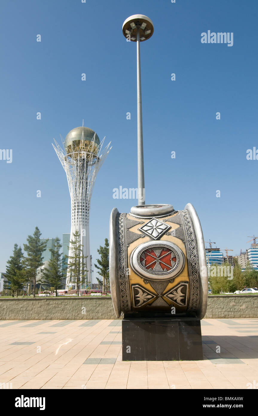 Bayterek Tower, landmark of Astana, Kazakhstan Stock Photo