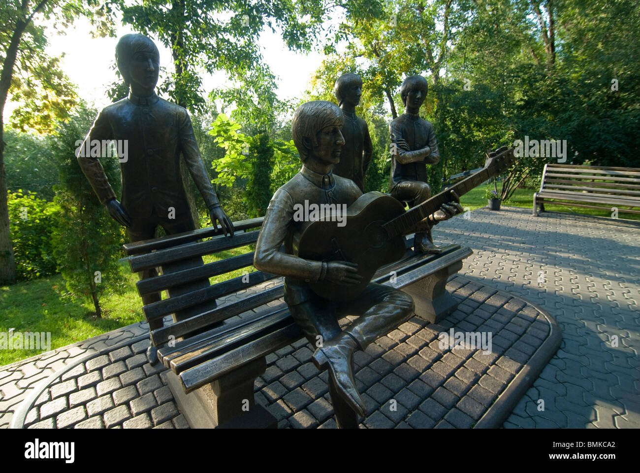 Beatles monument, Almaty, Kazakhstan Stock Photo