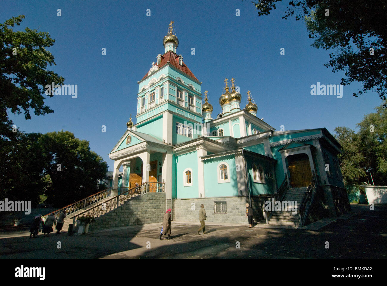 St. Nicholas Cathedral, Alma Ata, Kazakhstan Stock Photo