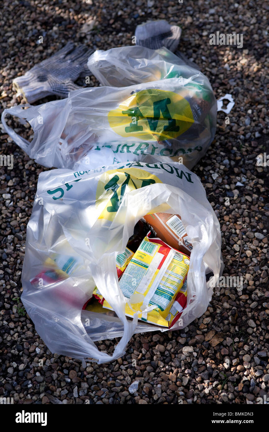 Set of plastic bags stock image. Image of vertical, grocery - 34468453