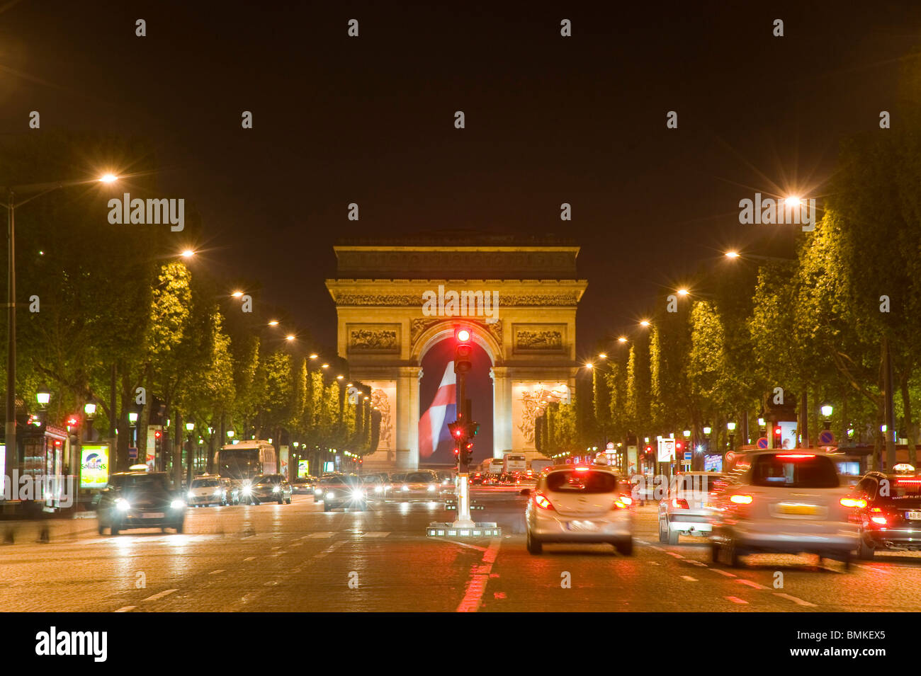 Paris, Champs-Elysees Stock Photo