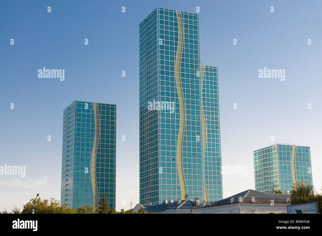 Modern skyscrapers, Astana, Kazakhstan Stock Photo