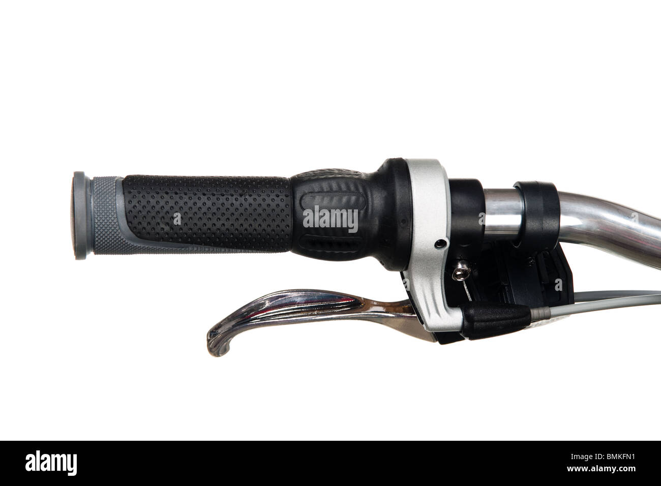 Bicycle Hand Brake on White Stock Photo Alamy
