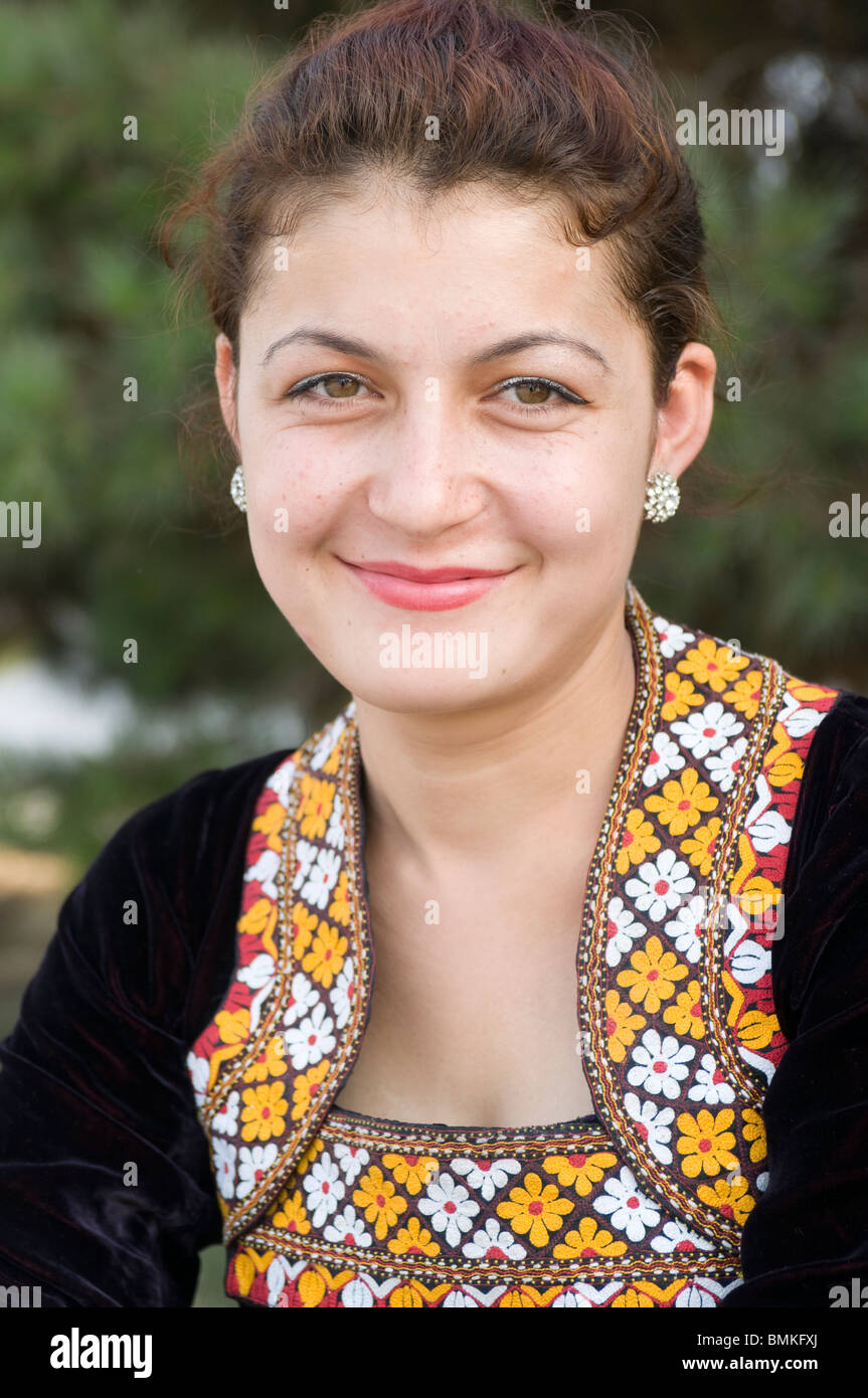 Portrait of young, nice woman, Ashgabad, Turkmenistan Stock Photo - Alamy