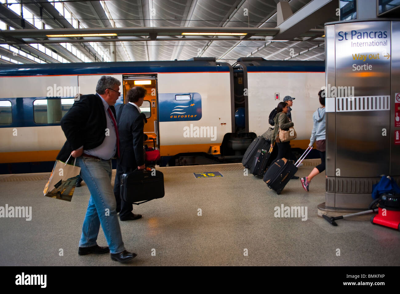 London, England, UK, Great Britain, Tourists Traveling High Speed Train